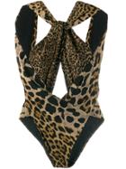 Saint Laurent Wrap-style Bodysuit - Brown