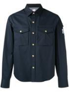 Moncler Gamme Bleu Cargo Pocket Shirt, Men's, Size: 4, Blue, Cotton