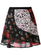 Coach - Patchwork Floral Skirt - Women - Cotton/cupro/viscose - 2, Black, Cotton/cupro/viscose