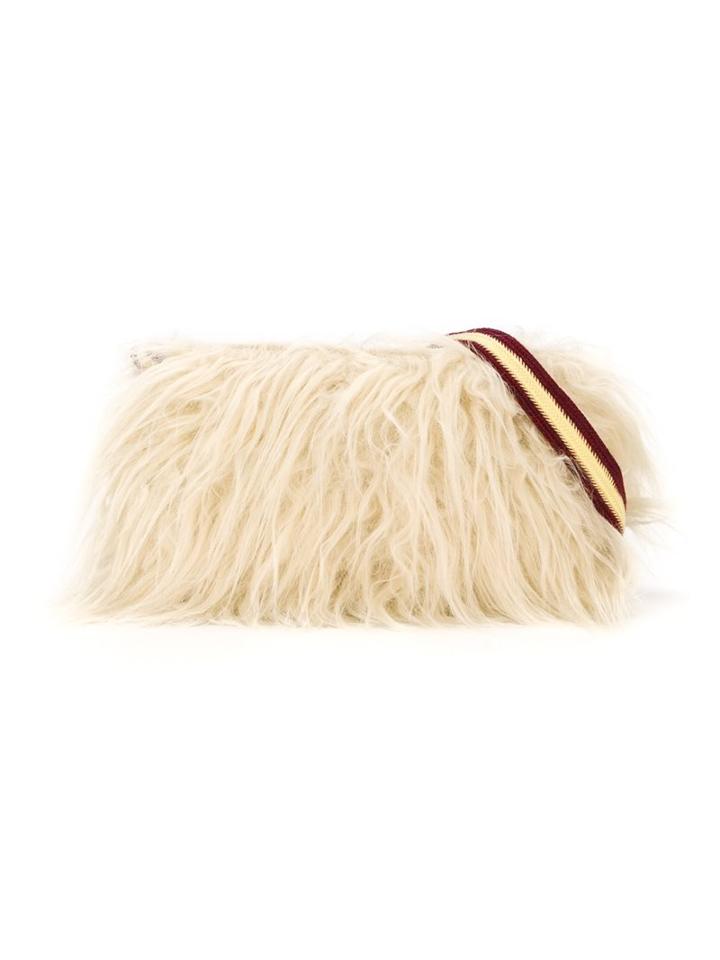 Bellerose Kids Faux Fur Shoulder Bag, Girl's, Nude/neutrals