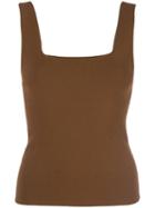 Vince Square Neck Tank Top - Brown