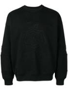 Iceberg Branded Jersey Sweater - Black