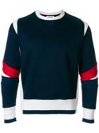 Thom Browne Articulated Crewneck Jersey Sweatshirt - Blue