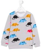 Mini Rodini Mr Mouse Sweatshirt, Toddler Boy's, Size: 5 Yrs, Grey