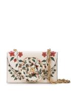 Oscar De La Renta Mini Tro Print Shoulder Bag - White