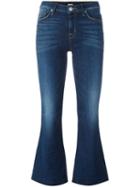 Hudson Mia Cropped Flared Jeans, Women's, Size: 26, Blue, Cotton/polyester/spandex/elastane/lyocell