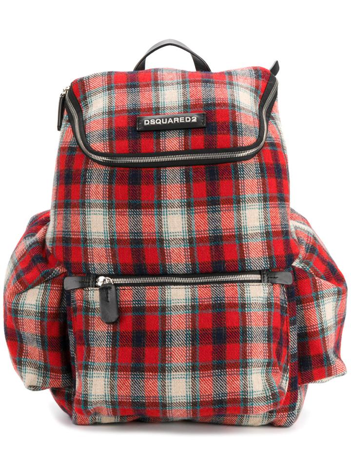 Dsquared2 Tartan Backpack - Multicolour