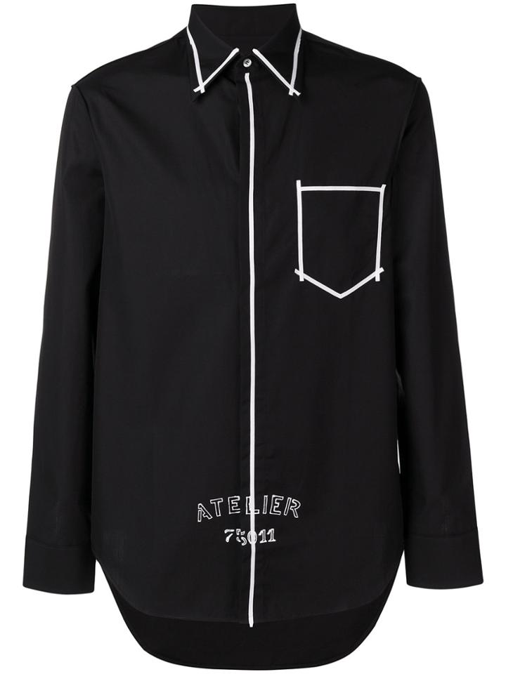 Maison Margiela Atelier Contrast Binding Shirt - Black