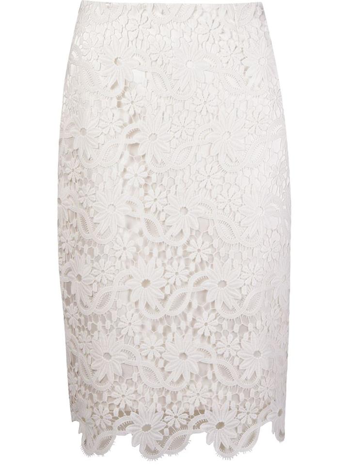 Martha Medeiros Guipure Lace Pencil Skirt