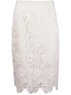 Martha Medeiros Guipure Lace Pencil Skirt