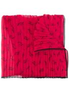 Karl Lagerfeld Signature Scarf - Red