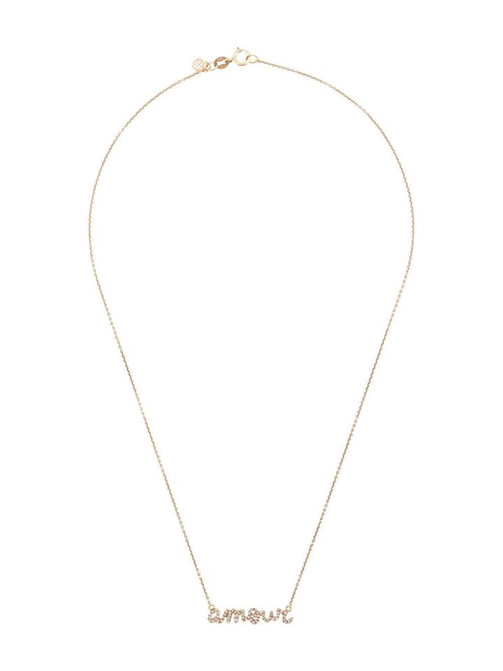 Jennifer Meyer Inlay Heart Necklace - Blue