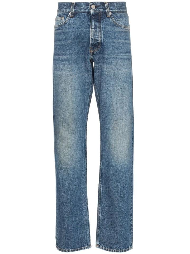 Sunflower Mid-rise Straight-leg Jeans - Blue