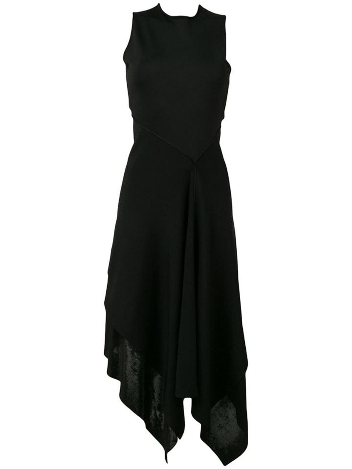 Victoria Beckham Asymmetric Tank Dress - Black