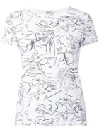 Kenzo Face Sketch T-shirt, Women's, Size: Xs, White, Cotton