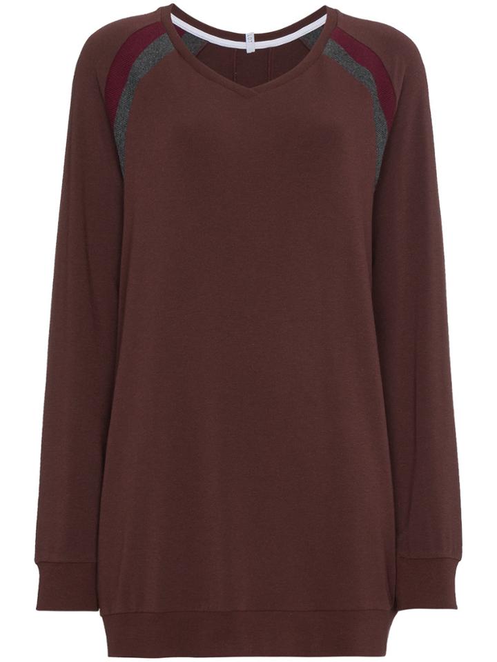 Lot78 Striped V-neck Cashmere Jumper - Red