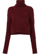 Uma Wang Turtleneck Jumper, Women's, Size: Medium, Red, Acrylic/elastodiene/polyamide/wool