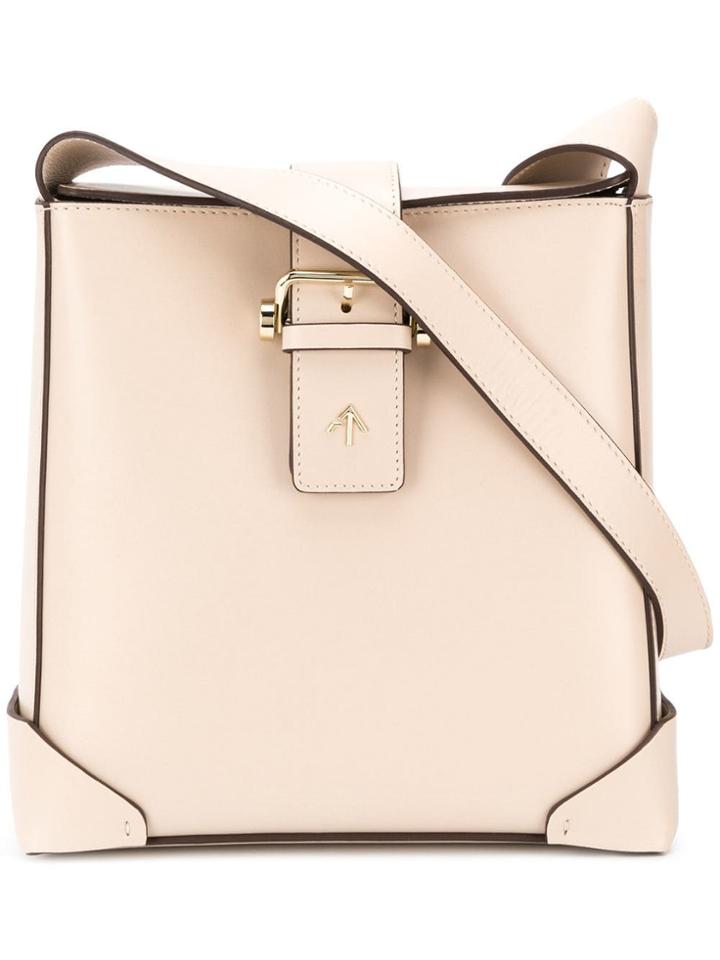 Manu Atelier Panelled Shoulder Bag - Neutrals