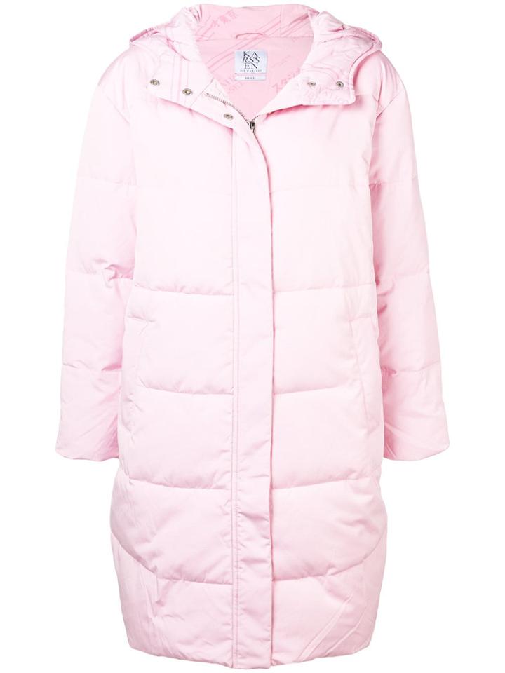 Zoe Karssen Padded Hooded Parka - Pink & Purple