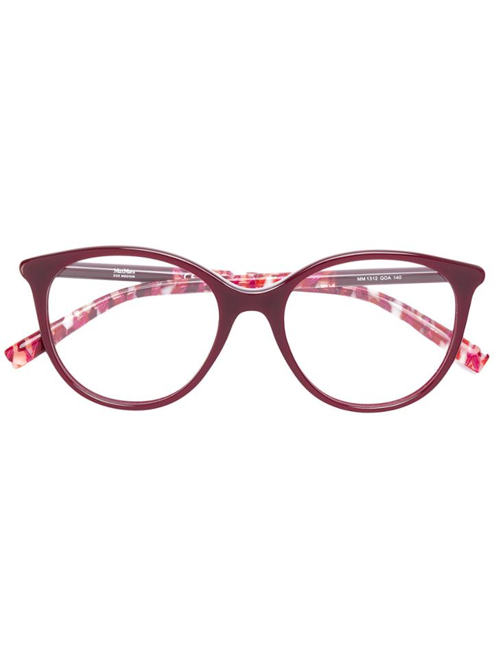 Max Mara Round Glasses - Red