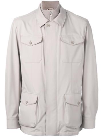 Loro Piana Cardiff Jacket, Men's, Size: Large, Nude/neutrals, Polyamide/polyester/polyurethane/cotton