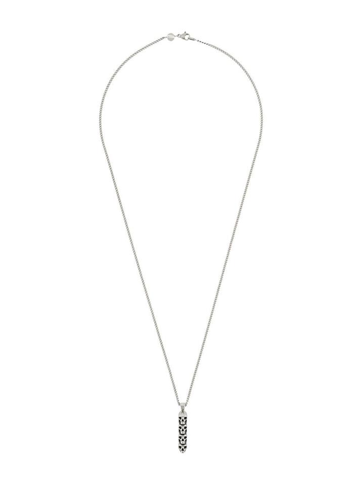 Northskull Quatro Totem Pendant Necklace - Silver