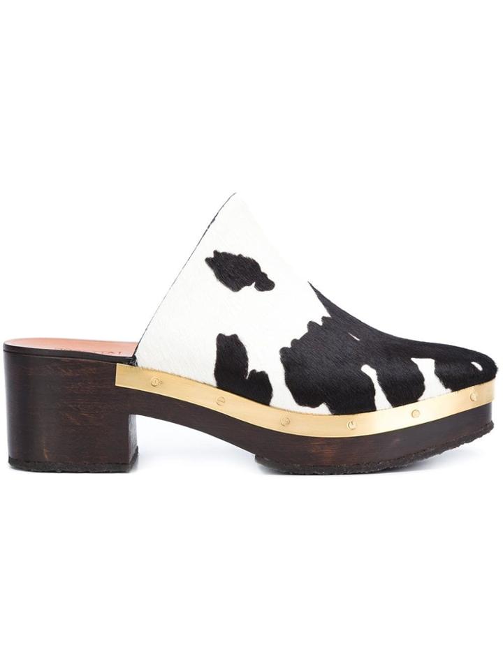 Rosetta Getty Clog Heel Mules - Multicolour