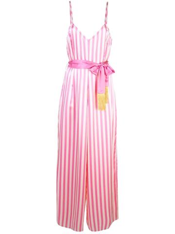 Morgan Lane Cai Striped Jumpsuit - Pink