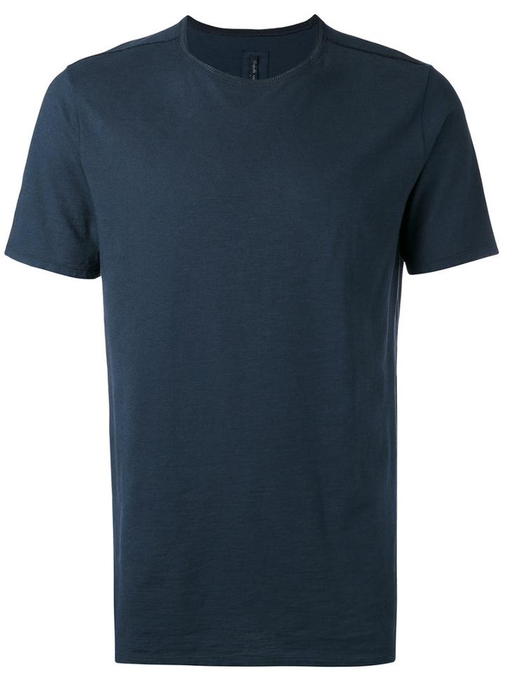 Transit - Crew Neck T-shirt - Men - Cotton/linen/flax/polyamide - Xxl, Blue, Cotton/linen/flax/polyamide