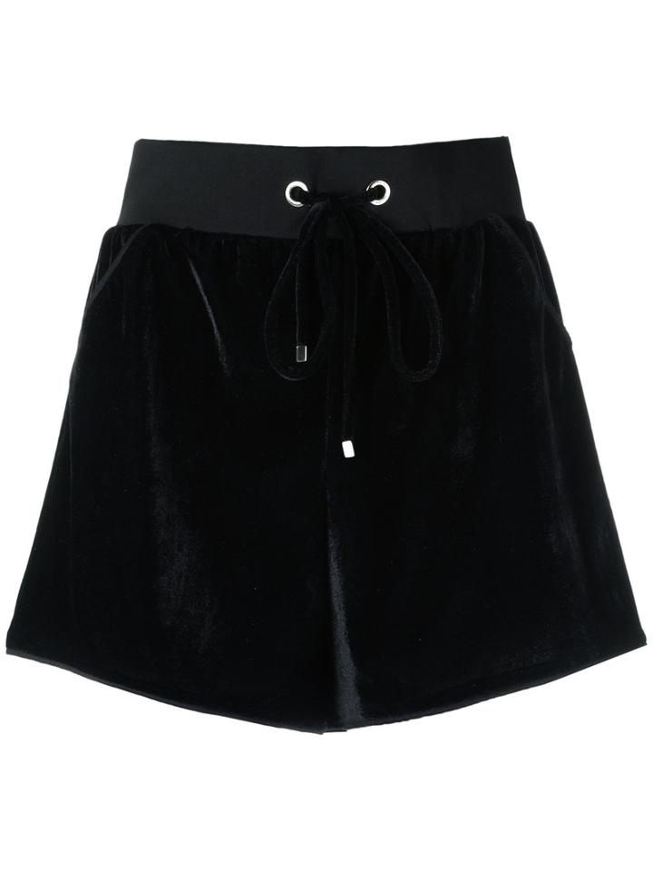 Olympiah - Velvet Shorts - Women - Polyester/spandex/elastane - 40, Black, Polyester/spandex/elastane