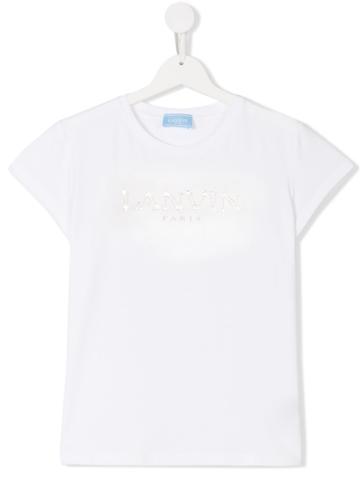Lanvin Petite Logo Print T-shirt - White