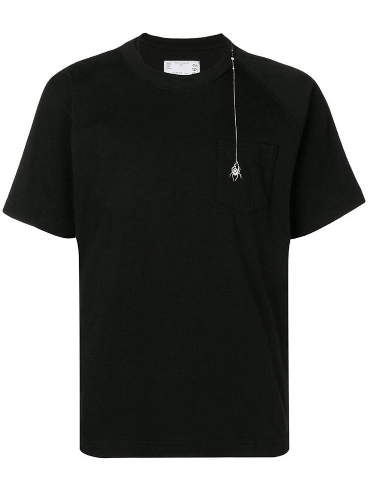 Sacai Spider Web T-shirt - Black