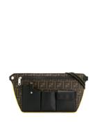 Fendi Ff Multi-pocket Belt Bag - Brown