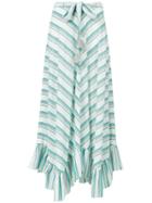 Zimmermann Striped Maxi Skirt - Green