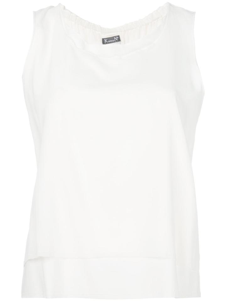 Kristensen Du Nord Layered Sleeveless Blouse - White