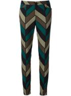 Issey Miyake Chevron Print Trousers