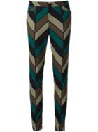 Issey Miyake Chevron Print Trousers