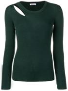 P.a.r.o.s.h. Cut Out Details Knitted Sweatshirt - Green