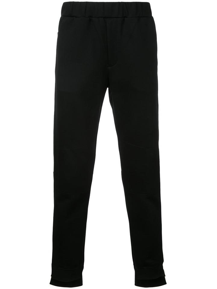 En Route - Asymmetric Hem Sweatpants - Men - Cotton/polyester - 2, Black, Cotton/polyester