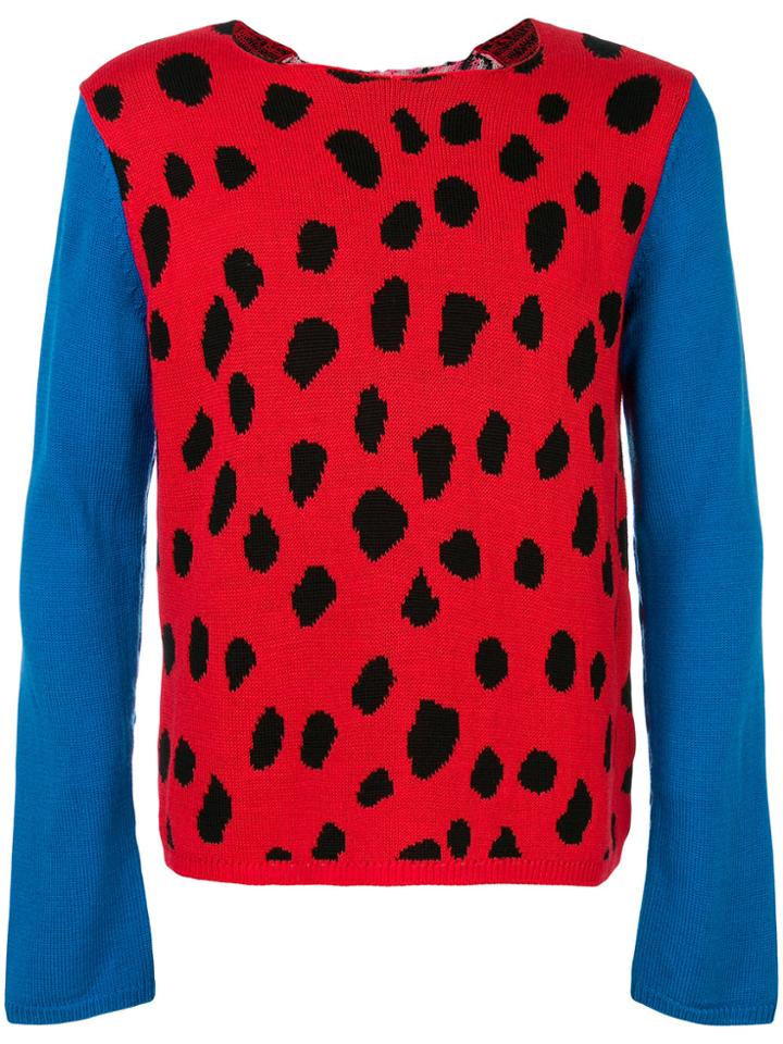 Comme Des Garçons Homme Plus Animal Print Knit Sweater - Multicolour