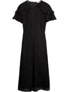 Burberry Floral Lace Dress - Black
