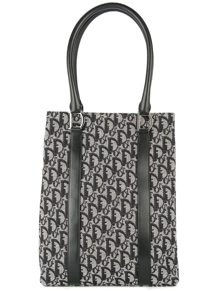 Christian Dior Vintage Trotter Hand Tote Bag - Black