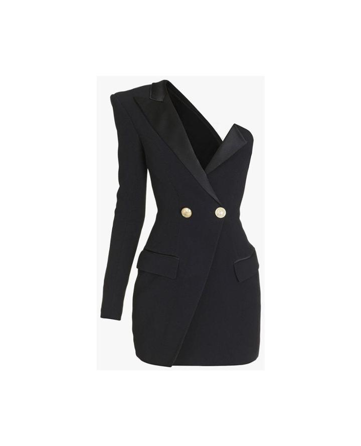 Balmain Balmain - Asymmetrical Tailored Dress - Unavailable