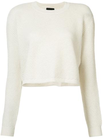 Rachel Comey - Cropped Jumper - Women - Alpaca - M, White, Alpaca