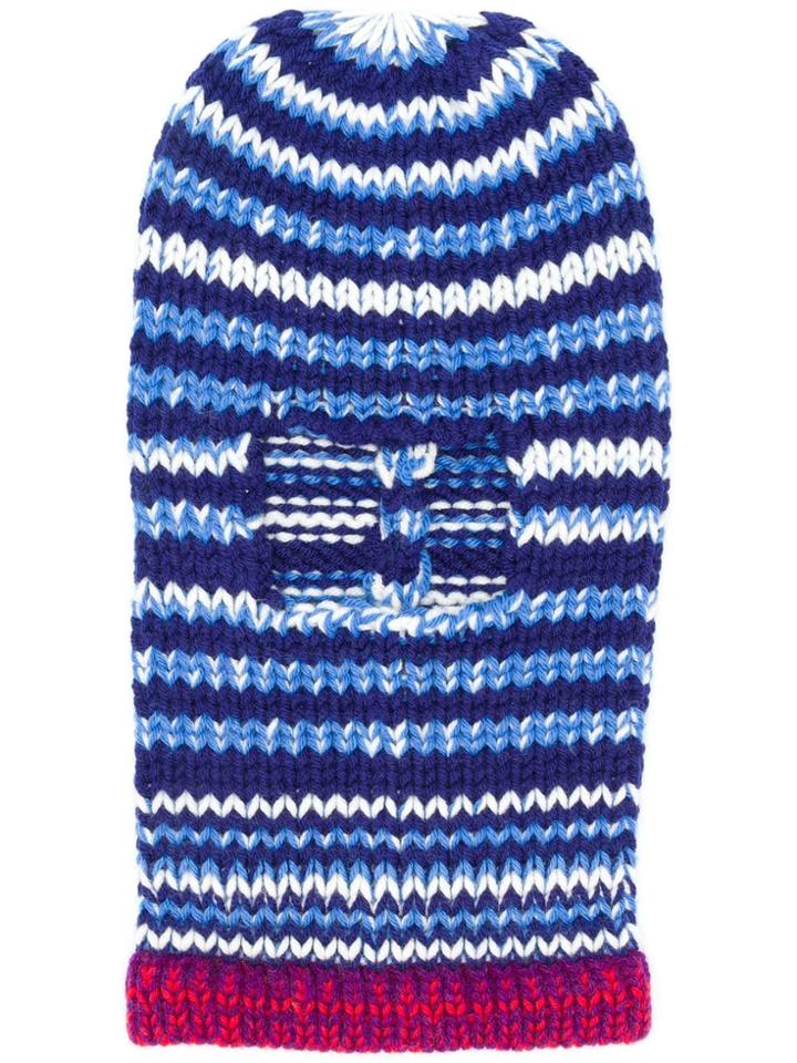 Calvin Klein 205w39nyc Striped Ski Mask - Blue