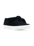 Cédric Charlier Flat Bow Sneakers - Black