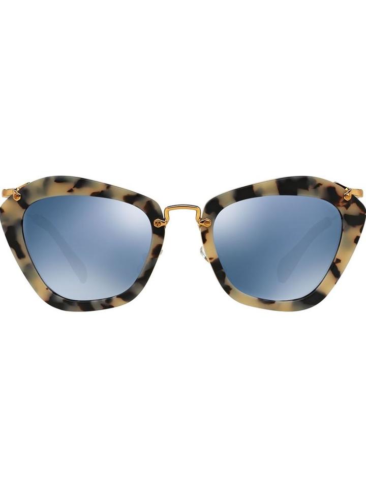 Miu Miu Eyewear Structured Frame Sunglasses