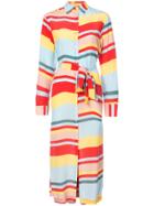 Asceno Striped Shirt Dress - Multicolour