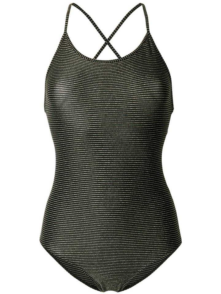 A.p.c. Metallic Stripe One-piece - Black