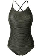 A.p.c. Metallic Stripe One-piece - Black